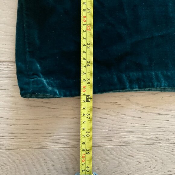 Eileen Fisher Silky Velvet Deep Green Shift Dress, small - Picture 7 of 8